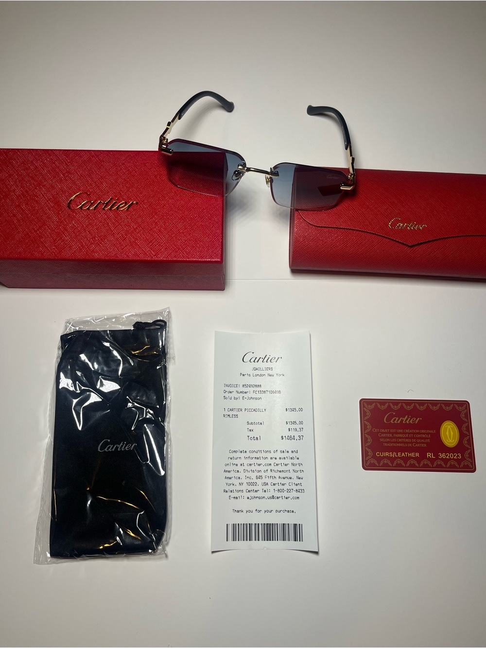 Cartier Piccadilly Rimless Sunglasses